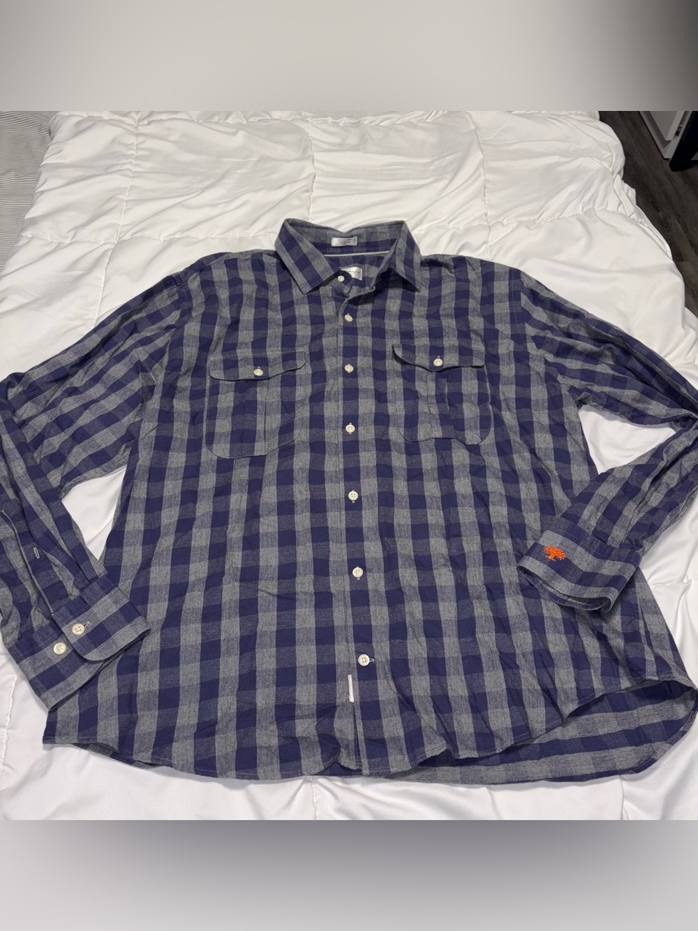 Peter Millar Kiawah Golf Mens Flannel XL Button Up Mountainside